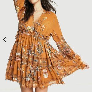 NWT! FREE PEOPLE CHERRY BLOSSOM DRESS, TUNIC, COVER UP, MINI,-BOHO, FLOWY!